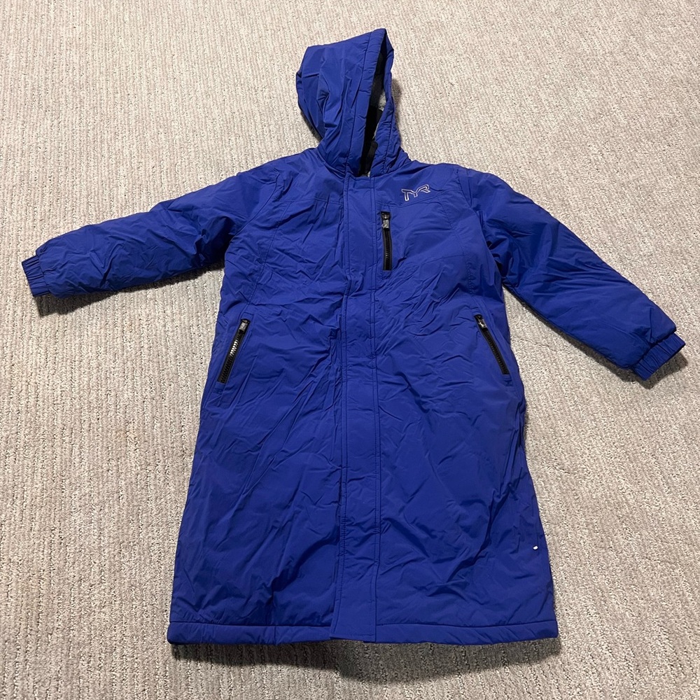 TYR Kids Long Blue Puffer Coat